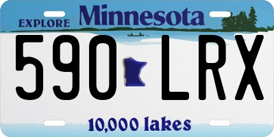 MN license plate 590LRX