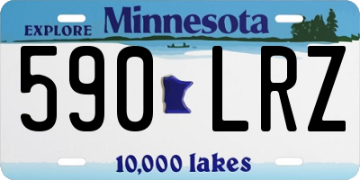 MN license plate 590LRZ