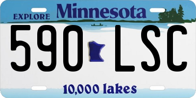 MN license plate 590LSC