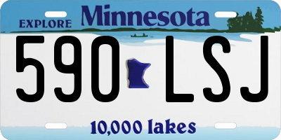 MN license plate 590LSJ