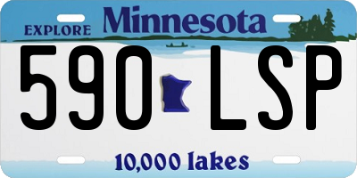 MN license plate 590LSP