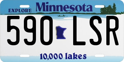 MN license plate 590LSR