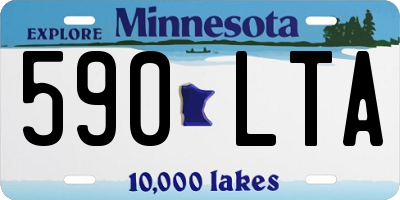 MN license plate 590LTA