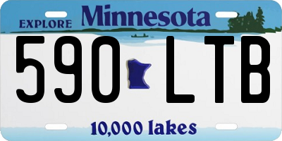 MN license plate 590LTB