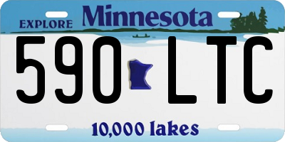 MN license plate 590LTC