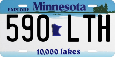 MN license plate 590LTH
