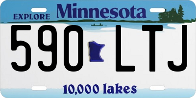 MN license plate 590LTJ