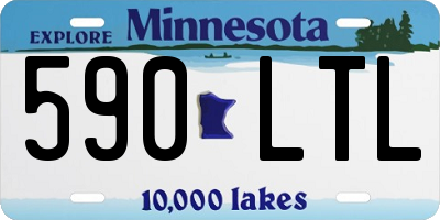 MN license plate 590LTL
