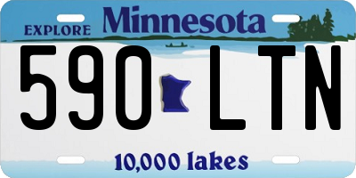 MN license plate 590LTN