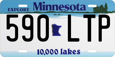 MN license plate 590LTP