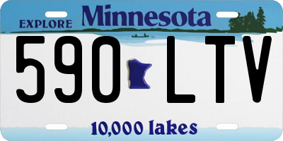 MN license plate 590LTV