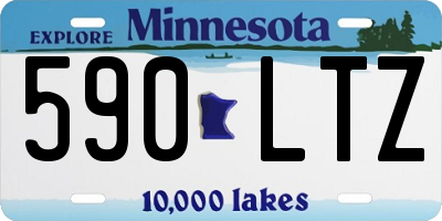 MN license plate 590LTZ