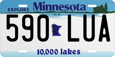 MN license plate 590LUA