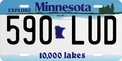 MN license plate 590LUD
