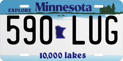 MN license plate 590LUG