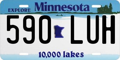 MN license plate 590LUH