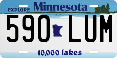 MN license plate 590LUM