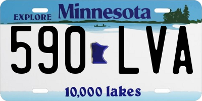 MN license plate 590LVA