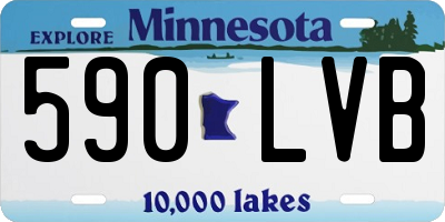 MN license plate 590LVB