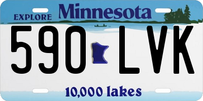 MN license plate 590LVK