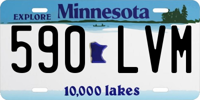 MN license plate 590LVM