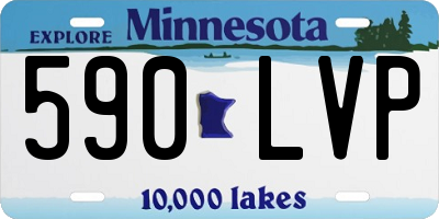 MN license plate 590LVP
