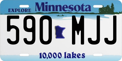 MN license plate 590MJJ