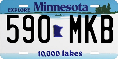 MN license plate 590MKB