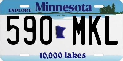 MN license plate 590MKL