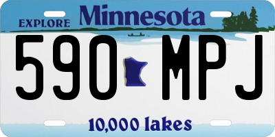 MN license plate 590MPJ