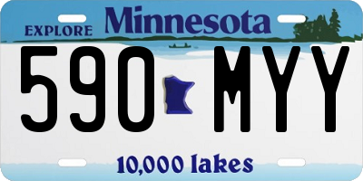 MN license plate 590MYY