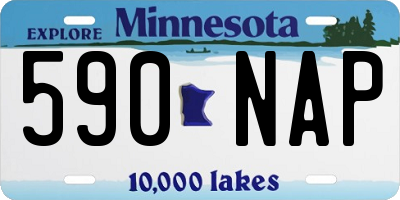 MN license plate 590NAP