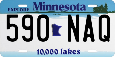MN license plate 590NAQ