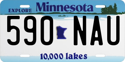 MN license plate 590NAU
