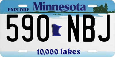 MN license plate 590NBJ