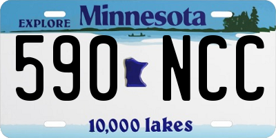 MN license plate 590NCC