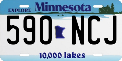 MN license plate 590NCJ