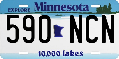 MN license plate 590NCN