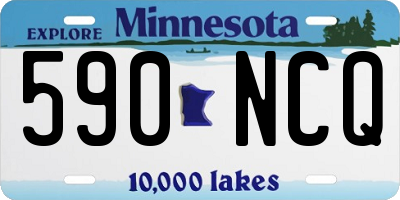 MN license plate 590NCQ