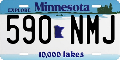 MN license plate 590NMJ