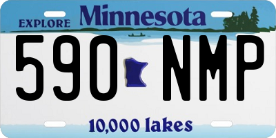 MN license plate 590NMP