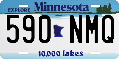 MN license plate 590NMQ