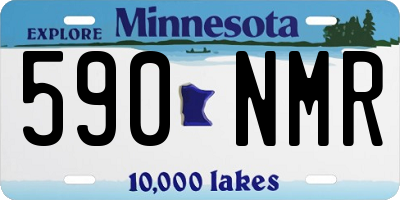 MN license plate 590NMR