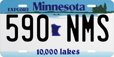 MN license plate 590NMS