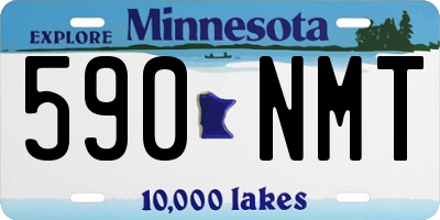 MN license plate 590NMT