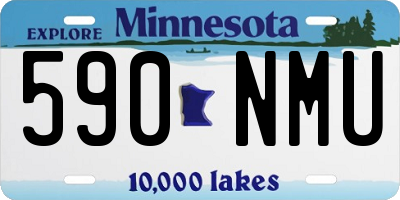 MN license plate 590NMU
