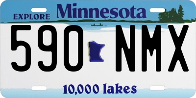 MN license plate 590NMX