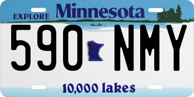 MN license plate 590NMY