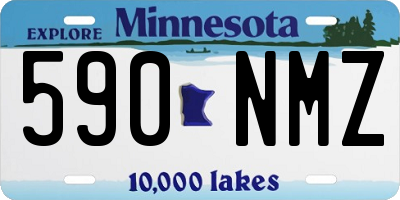 MN license plate 590NMZ