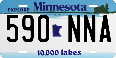 MN license plate 590NNA